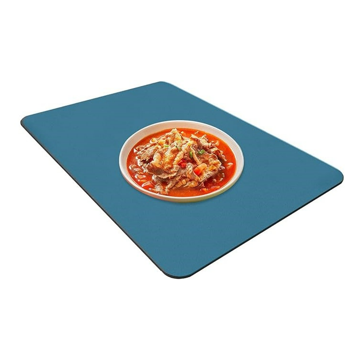 Covoras de bucatarie din silicon, Zola, absorbant, aderent, uscare rapida, 39x29 cm, albastru inchis Covoras de bucatarie din silicon, Zola, absorbant, aderent, uscare rapida, 39x29 cm, albastru inchis